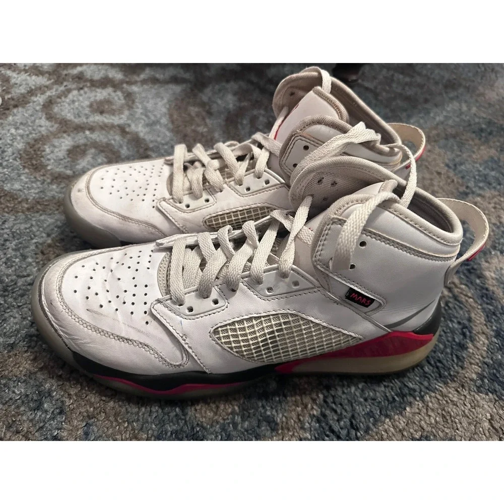 Jordan Spizike Mars 270 White Red High Top Sneakers Shoes Youth Size